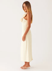 Sweetpea Midi Dress - Yellow